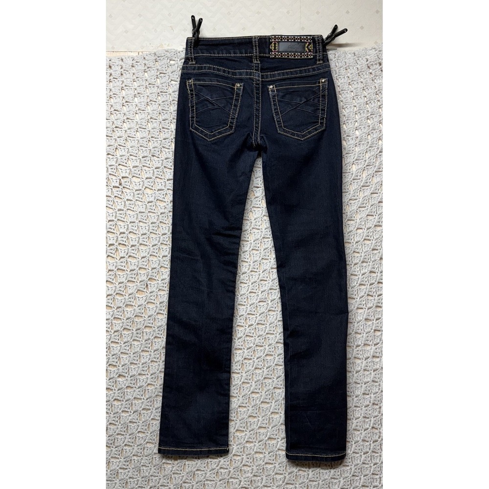 Daytrip Skinny Girls Jeans Sz 12 Stretch 27 Inseam Embroidery School Activewear
